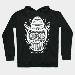 Sombrero Skull (White) Hoodie